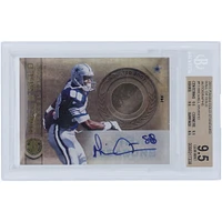 Michael Irvin Dallas Cowboys Autographed 2011 Panini Gold Standard 14k Gold #11 #8/10 BGS Authenticated 9.5/10 Card - 9.5,9.5,9.5,9.5 Subgrades