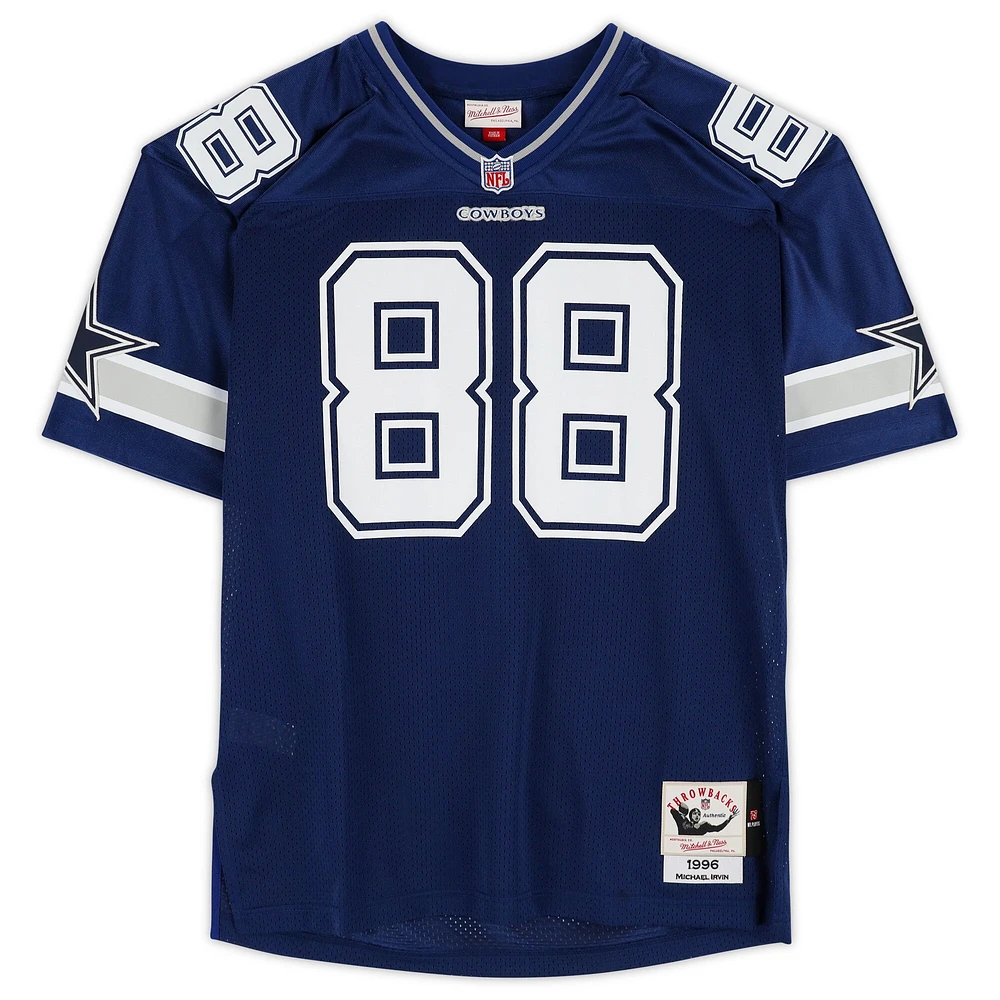 Michael Irvin Dallas Cowboys Autographed Blue 1996 Mitchell & Ness Authentic Jersey with "HOF 2007" Inscription