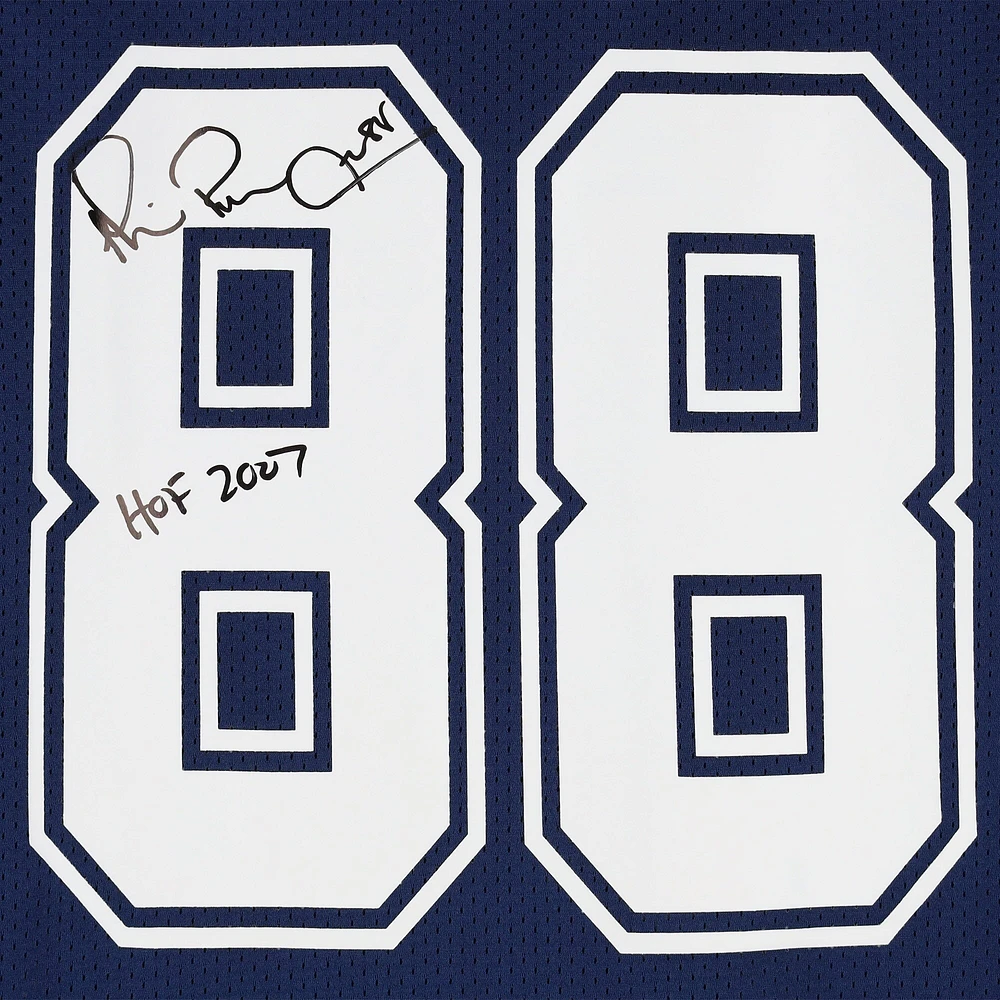 Michael Irvin Dallas Cowboys Autographed Blue 1996 Mitchell & Ness Authentic Jersey with "HOF 2007" Inscription