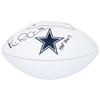 Michael Irvin Dallas Cowboys Autographed Franklin White Panel Football with "HOF 2007" Inscription
