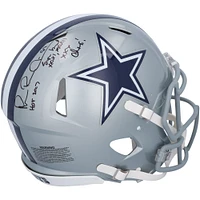 Michael Irvin Dallas Cowboys Autographed Riddell Speed Authentic Helmet with "HOF 2007" & "Super Bowl XXVII, XXVIII, XXX Champs!" Inscriptions