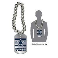 Collier avec plaque d'identité géante MOJO Dallas Cowboys