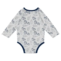 Newborn & Infant Dallas Cowboys Little Champ Long Sleeve Bodysuit, Pants Cuffed Knit Hat 3-Piece Set