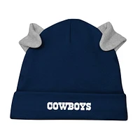 Newborn & Infant Dallas Cowboys Little Champ Long Sleeve Bodysuit, Pants Cuffed Knit Hat 3-Piece Set