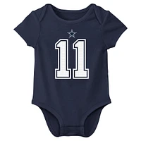 Body Nike Micah Parsons bleu marine avec nom et numéro de joueur des Cowboys Dallas pour nouveau-né bébé