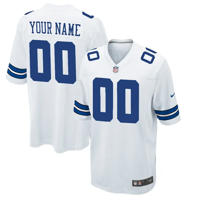 Men's Nike Blue Detroit Lions Custom Game Jersey