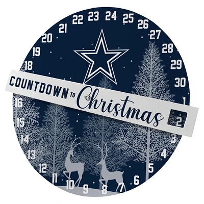 Pegasus Dallas Cowboys Compte à rebours jusqu’au panneau mural de Noël