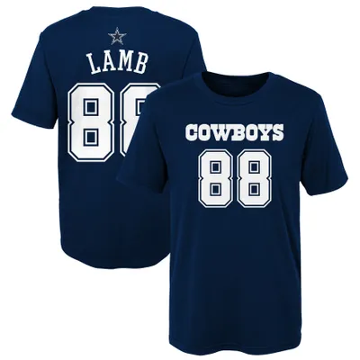 CeeDee Lamb Dallas Cowboys Nike Name and Number T-Shirt - White