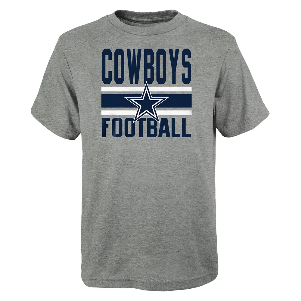 Préscolaire Heather Gray/Marine Dallas Cowboys Fan Fave T-Shirt Combo Set