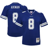 Préscolaire Mitchell & Ness Troy Aikman Navy Dallas Cowboys 1996 Retired Player Legacy Jersey