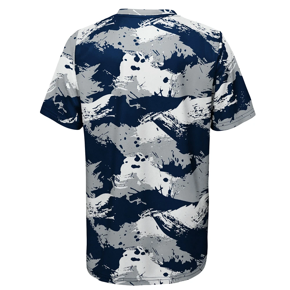 T-shirt préscolaire bleu marine/argent à motif croisé des Cowboys de Dallas