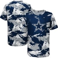 Preschool Navy/Silver Dallas Cowboys Juvenile Cross Pattern T-Shirt