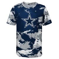 Preschool Navy/Silver Dallas Cowboys Juvenile Cross Pattern T-Shirt