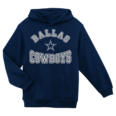 Sweat à capuche bleu marine pour enfant d'âge préscolaire, ville natale des Cowboys de Dallas