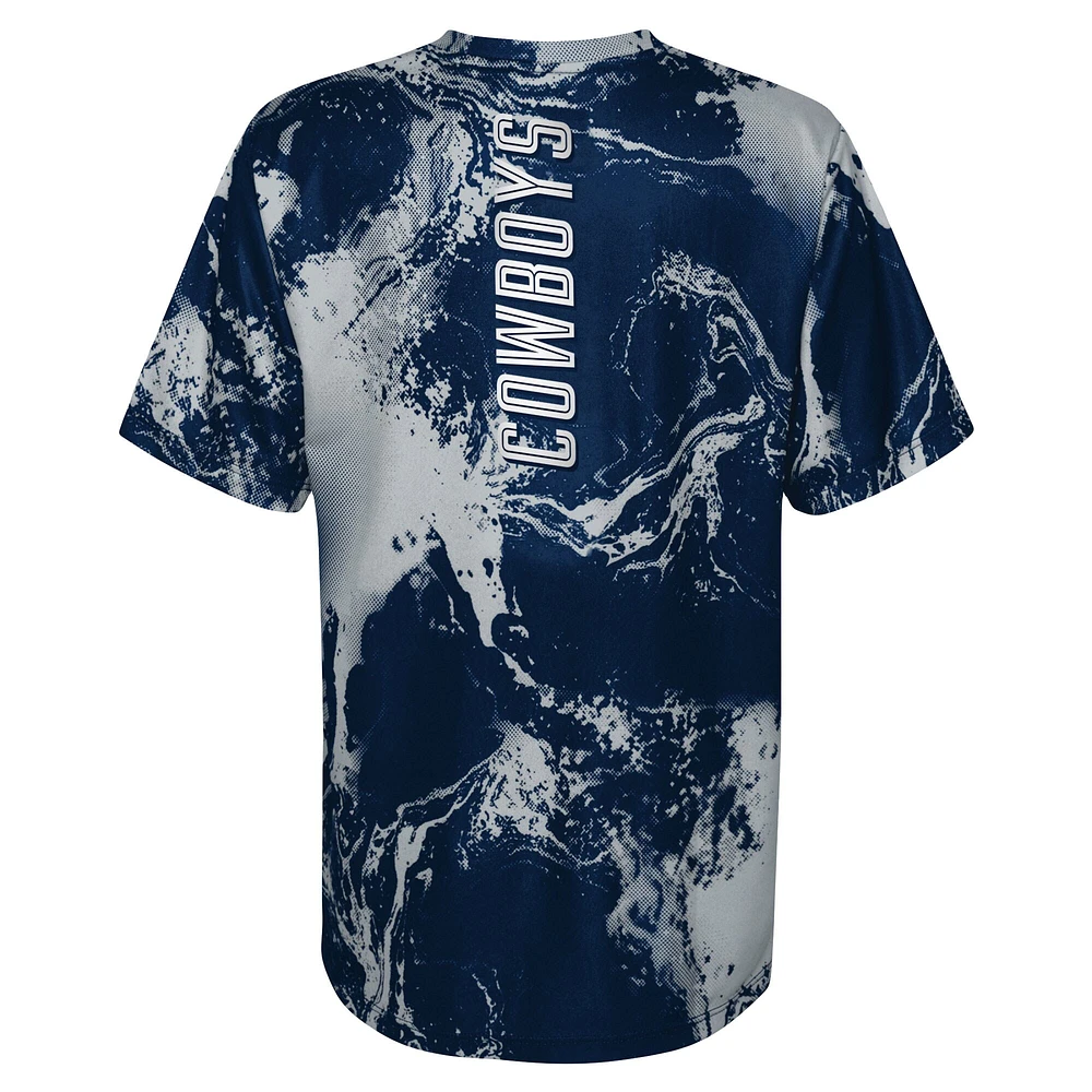 T-shirt préscolaire Dallas Cowboys The Mix bleu marine