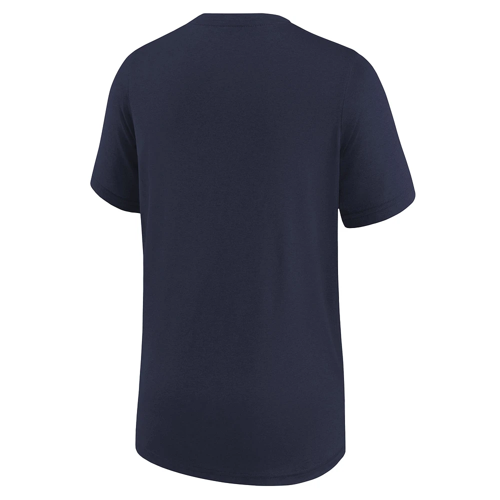 T-shirt Nike bleu marine Dallas Cowboys Legend Icon Performance pour enfant d'âge préscolaire