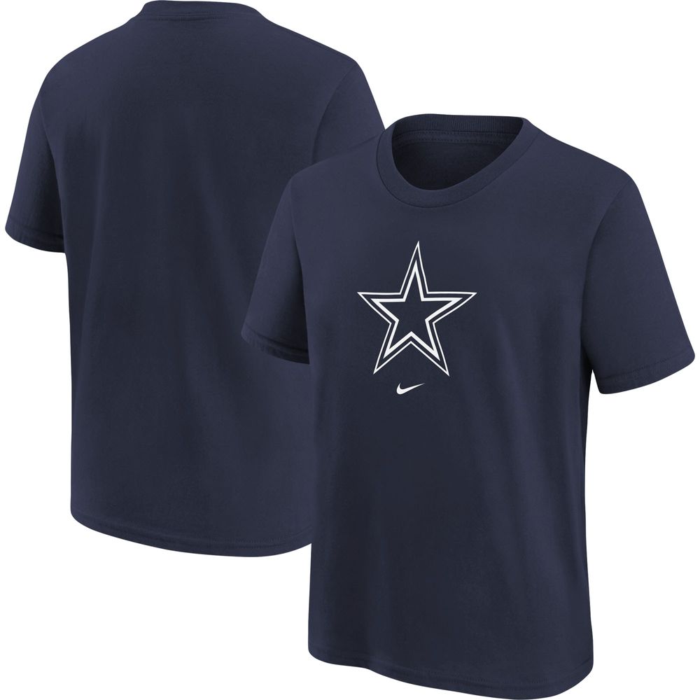 Preschool Nike Navy Dallas Cowboys Logo Football - T-Shirt