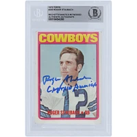 Roger Staubach Dallas Cowboys Autographed 1972 Topps #200 Beckett Fanatics Witnessed Authenticated Rookie Card with "Captain America" Inscription
