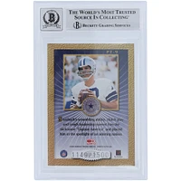 Roger Staubach Dallas Cowboys Autographed 2000 Donruss Elite Passing The Torch #PT-9 #/1500 Beckett Fanatics Witnessed Authenticated 10 Card with "Captain America" Inscription
