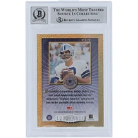 Roger Staubach Dallas Cowboys Autographed 2000 Donruss Elite Passing The Torch #PT-9 #/1500 Beckett Fanatics Witnessed Authenticated 9/10 Card