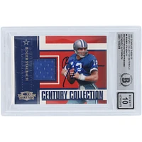 Roger Staubach Dallas Cowboys Autographed 2007 Donruss Threads Century Collection Swatches Relic #CC-9 #/250 Beckett Fanatics Witnessed Authenticated 10 Card