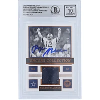 Roger Staubach Dallas Cowboys Autographed 2022 Panini Encased Encore Collection Materials Relic #EC-3 #/99 Beckett Fanatics Witnessed Authenticated 10 Card