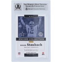 Roger Staubach Dallas Cowboys Autographed 2022 Panini Encased Encore Collection Materials Relic #EC-3 #/99 Beckett Fanatics Witnessed Authenticated 10 Card