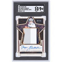 Roger Staubach Dallas Cowboys Autographed 2023 Panini One Bronze Lone Star Materials 3 Color Relic #82 #7/25 SGC Authenticated 9/10 Card
