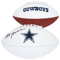 Roger Staubach Dallas Cowboys Autographed Franklin White Panel Football 