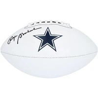 Roger Staubach Dallas Cowboys Autographed Franklin White Panel Football 