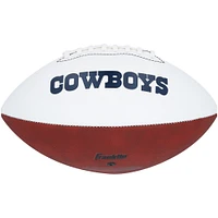 Roger Staubach Dallas Cowboys Autographed Franklin White Panel Football 