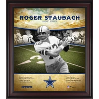 Roger Staubach Dallas Cowboys Framed 15" x 17" Hall of Fame Career Profile