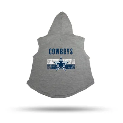 Sparo Gray Dallas Cowboys Pet Hooded Sweatshirt