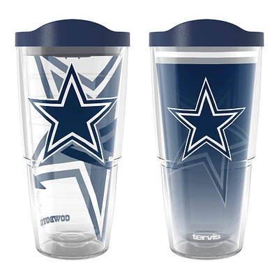 Tervis  Dallas Cowboys 24oz NFL 2 PACK Genuine & Forever Fan