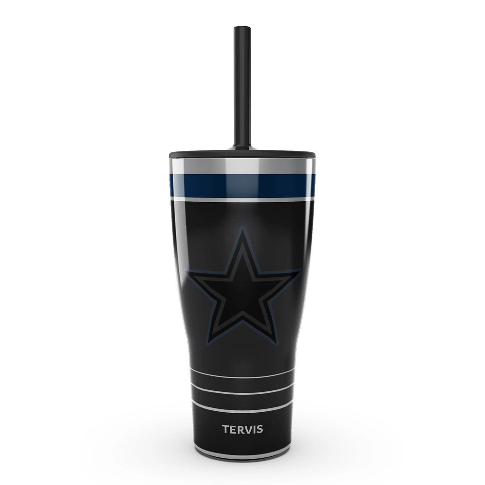 Tervis Cowboys de Dallas 30oz. Gobelet de jeu de nuit avec paille