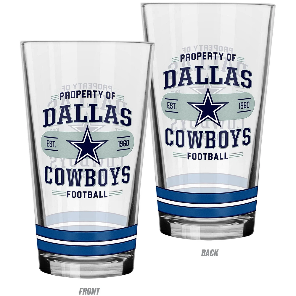The Sports Vault Dallas Cowboys Lot de 2 verres à mélanger