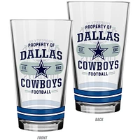The Sports Vault Dallas Cowboys Lot de 2 verres à mélanger