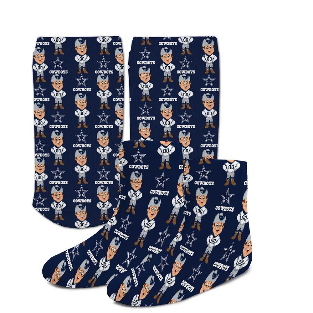 Toddler For Bare Feet Dallas Cowboys Chaussettes imprimées mascotte Dyenamic