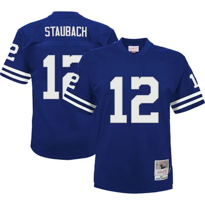 Men's Mitchell & Ness Roger Staubach Blue Dallas Cowboys 1971 Authentic  Throwback Retired Player Jersey