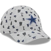 Casquette New Era Dallas Cowboys Critter 9FORTY Flex grise pour tout-petit