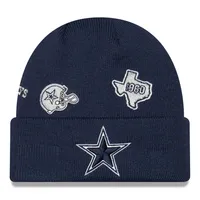 Men's New Era Navy Dallas Cowboys Identity Cuffed Knit Hat