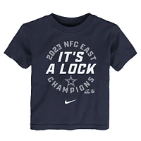 Toddler Nike  Navy Dallas Cowboys 2023 NFC East Division Champions Locker Room Trophy Collection T-Shirt