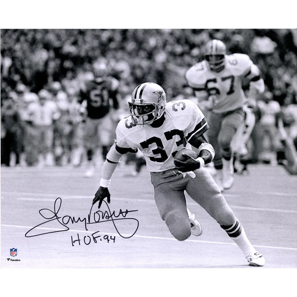 Lids Tony Dorsett Dallas Cowboys Fanatics Authentic Autographed 16 x 20  Running in Black & White Photograph with HOF 94 Inscription