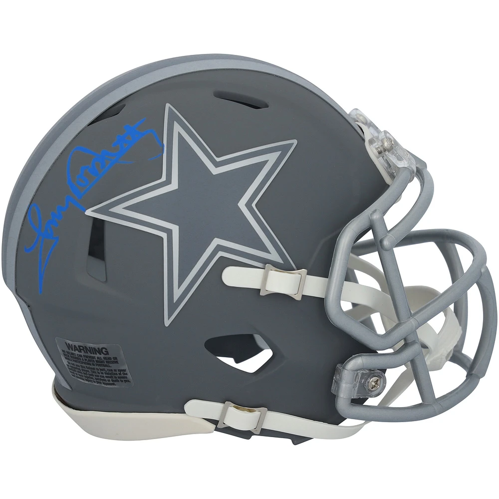 Tony Dorsett Dallas Cowboys Autographed Riddell Slate Speed Mini Helmet 