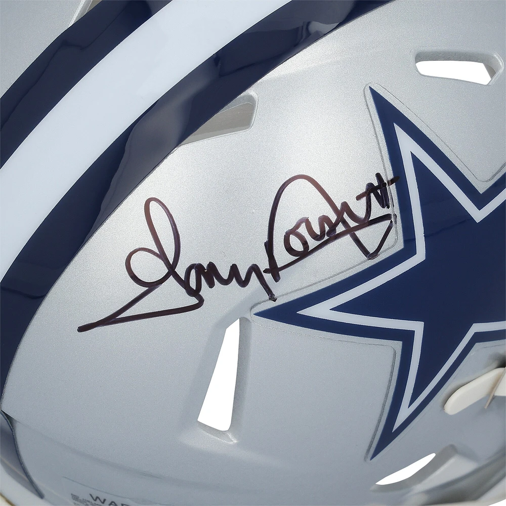 Casque Riddell Speed ​​Mini autographié par Tony Dorsett des Cowboys de Dallas