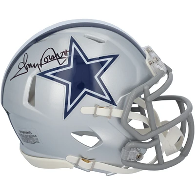 Casque Riddell Speed ​​Mini autographié par Tony Dorsett des Cowboys de Dallas