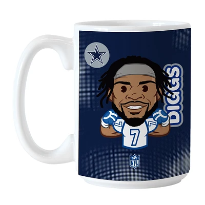 Trevon Diggs Dallas Cowboys 15oz. Player Caricature Mug