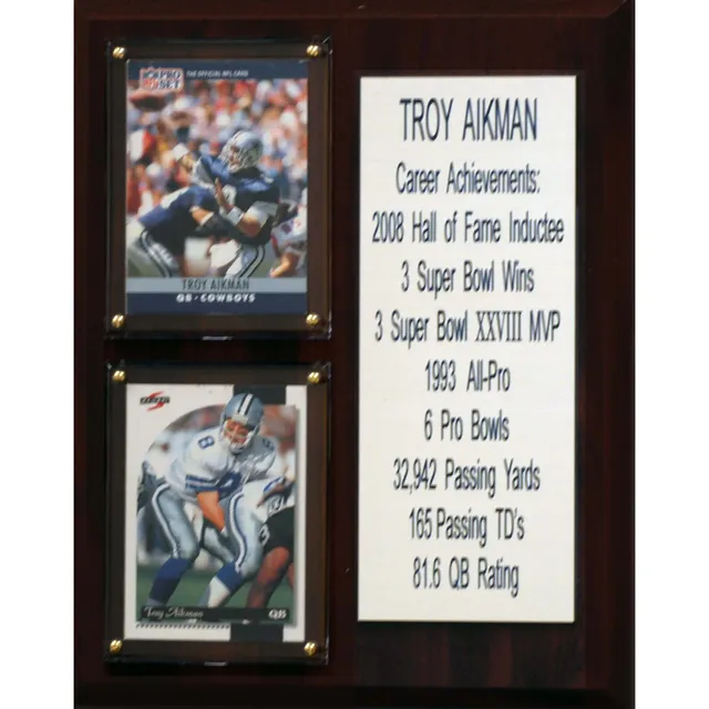 Lids Troy Aikman Dallas Cowboys Fanatics Authentic Framed 15 x 17 Hall of  Fame Career Profile