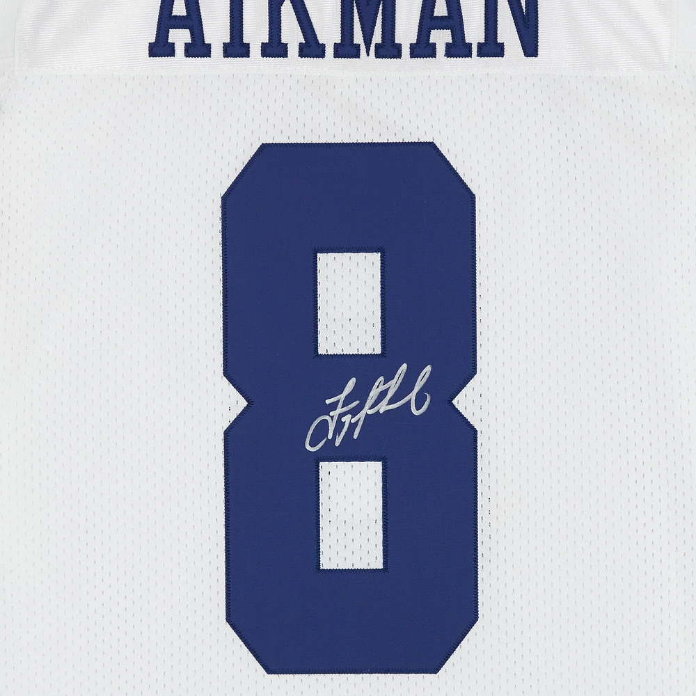 Troy Aikman Dallas Cowboys Autographed 2000 Mitchell & Ness White Authentic Jersey 