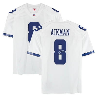 Troy Aikman Dallas Cowboys Autographed 2000 Mitchell & Ness White Authentic Jersey 